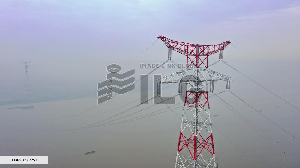 The World's Highest Power Transmission Tower Put Into Operation in Wuxi