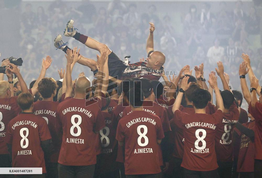 Iniesta's final appearance for Vissel Kobe