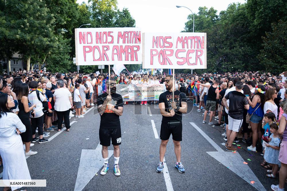LGTBI Pride 2023 Rally in Madrid