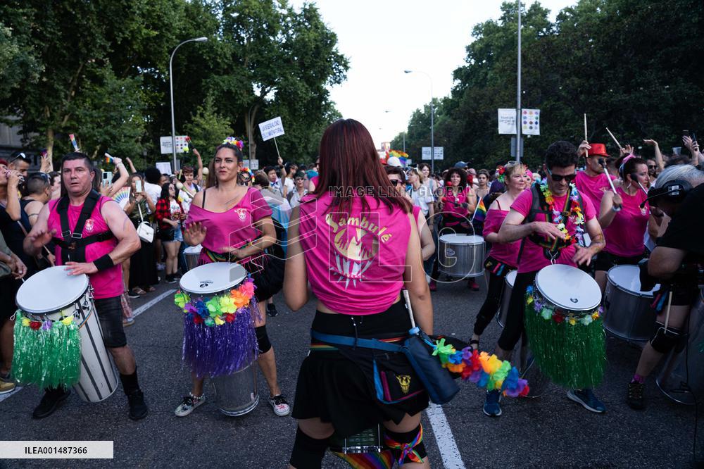 LGTBI Pride 2023 Rally in Madrid