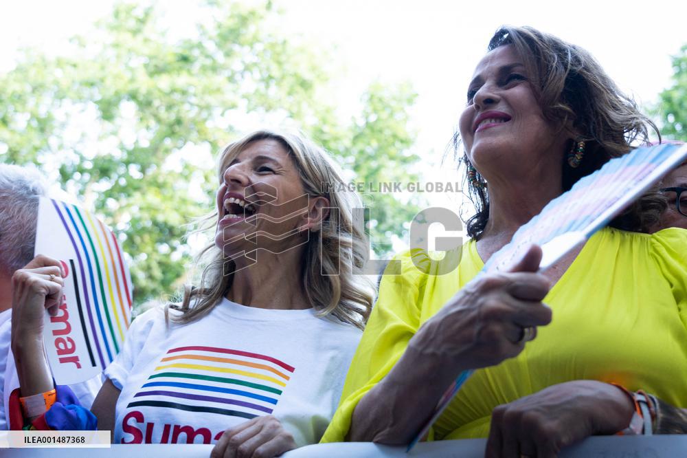 LGTBI Pride 2023 Rally in Madrid
