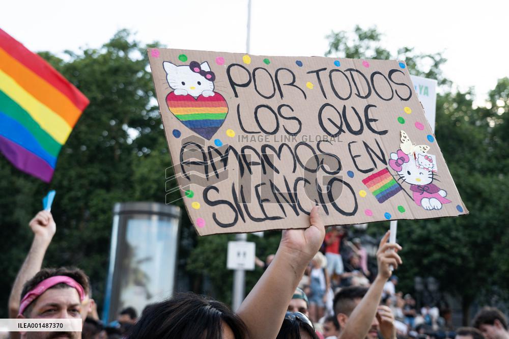 LGTBI Pride 2023 Rally in Madrid