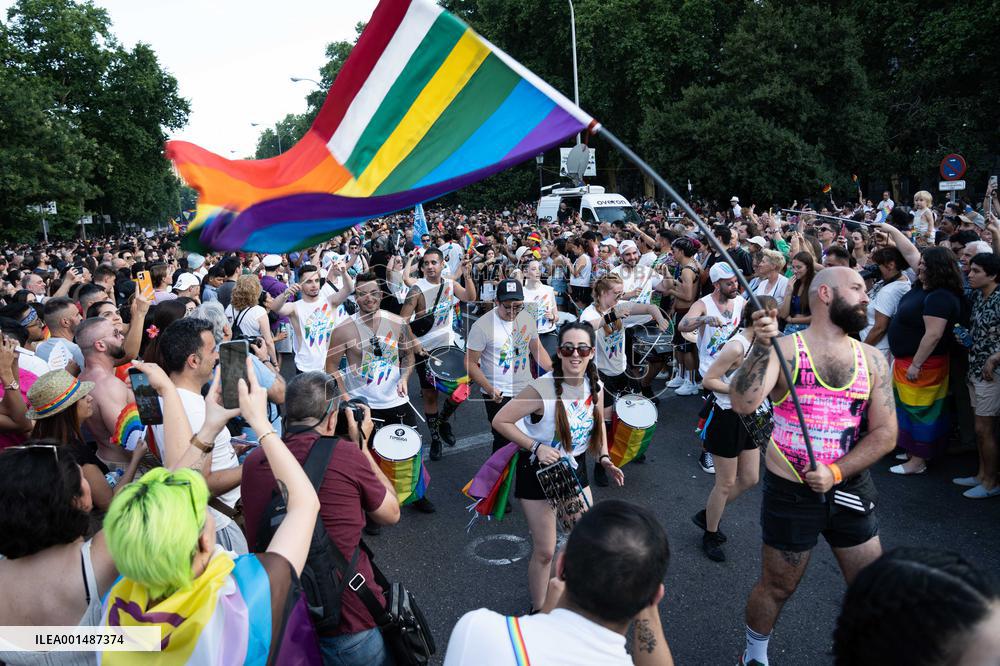 LGTBI Pride 2023 Rally in Madrid