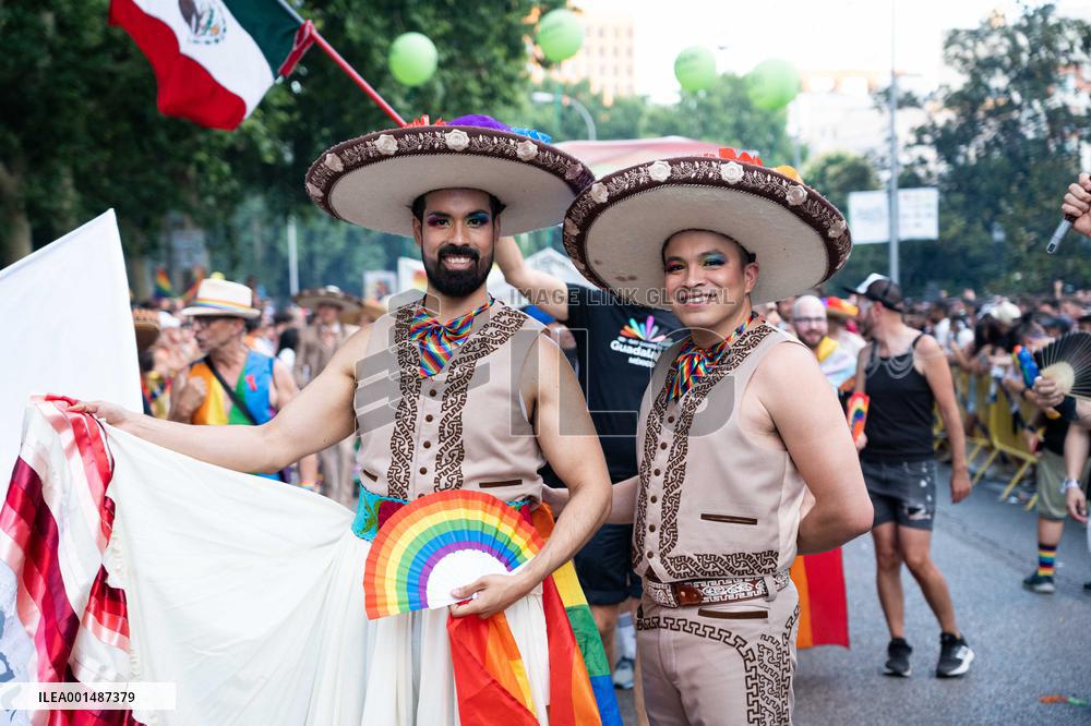 LGTBI Pride 2023 Rally in Madrid