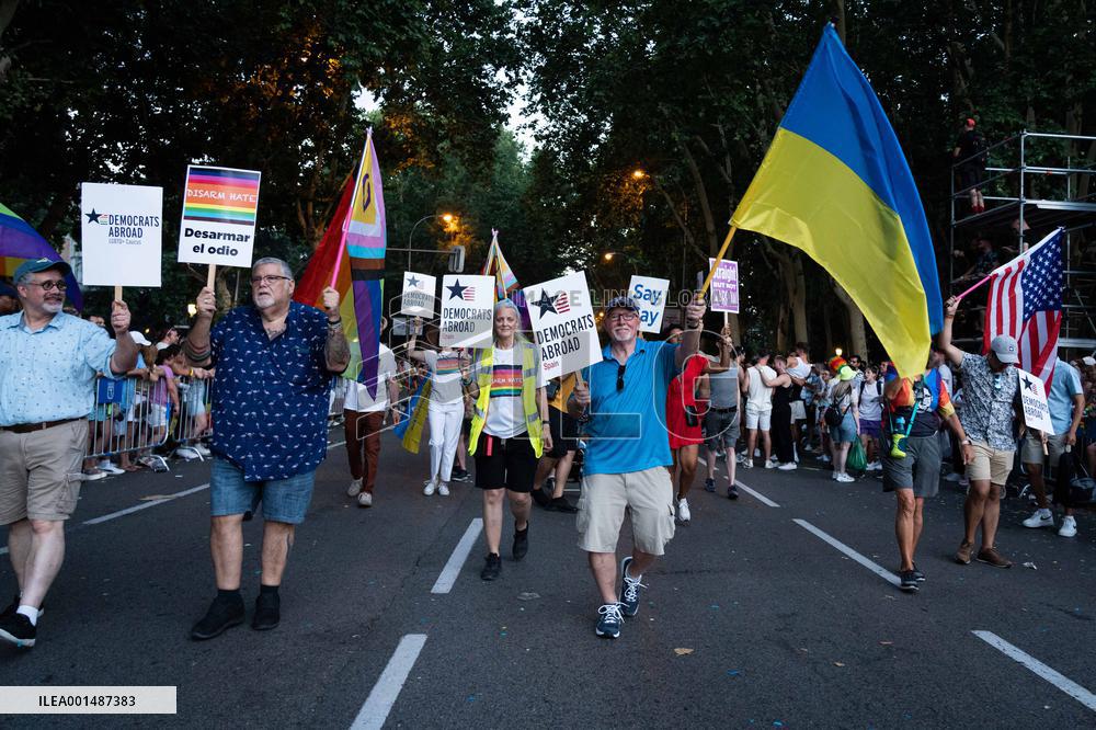 LGTBI Pride 2023 Rally in Madrid