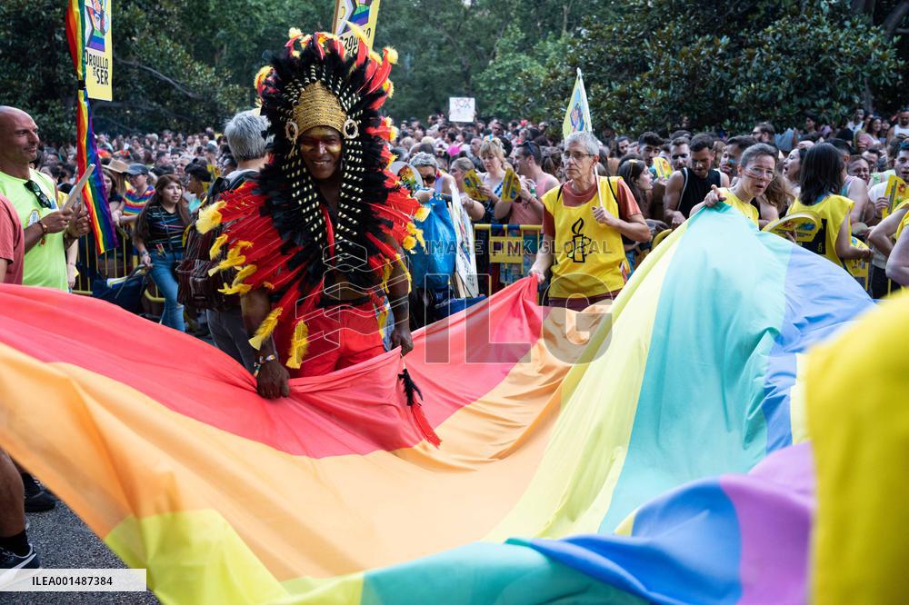 LGTBI Pride 2023 Rally in Madrid