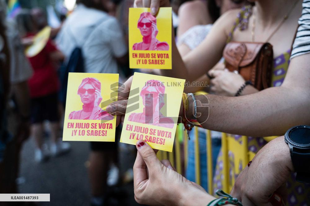 LGTBI Pride 2023 Rally in Madrid