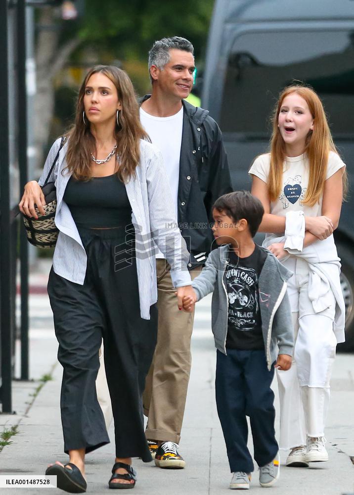 Jessica Alba And Family Out In LA
