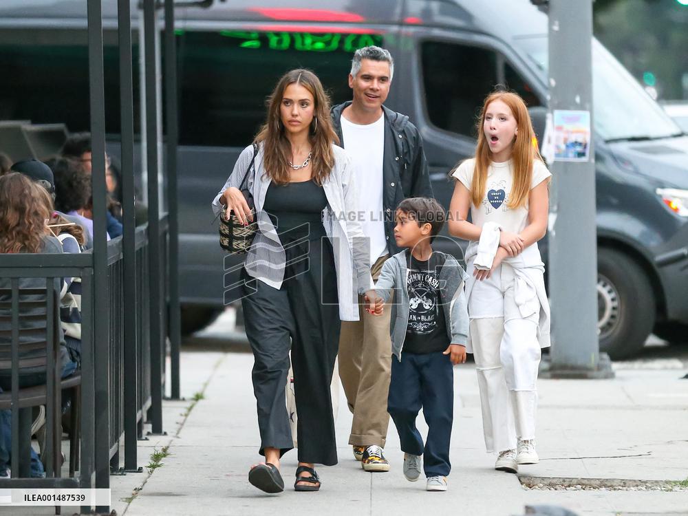 Jessica Alba And Family Out In LA