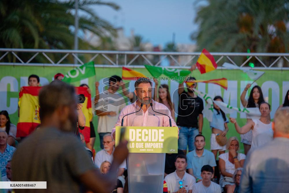 Vox Leader Abascal Holds Pre-Campaing Event - Alicante