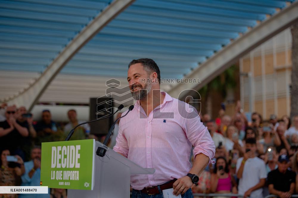 Vox Leader Abascal Holds Pre-Campaing Event - Alicante