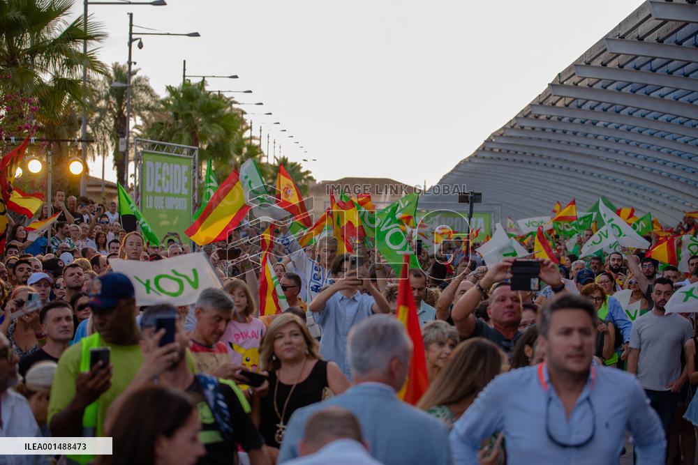 Vox Leader Abascal Holds Pre-Campaing Event - Alicante