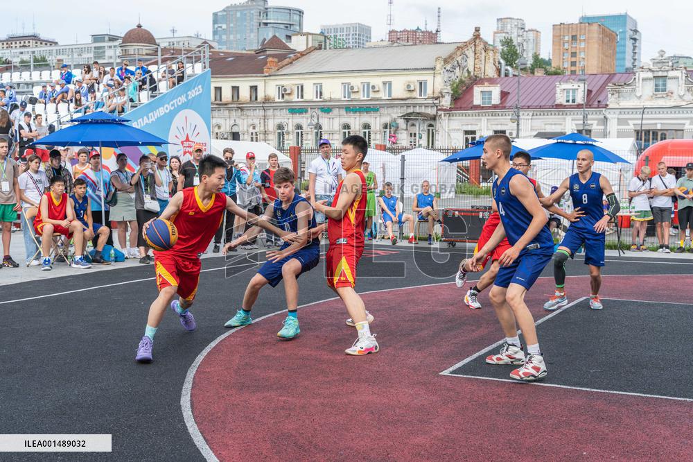 (SP)RUSSIA-VLADIVOSTOK-SPORTS GAMES-3X3 BASKETBALL