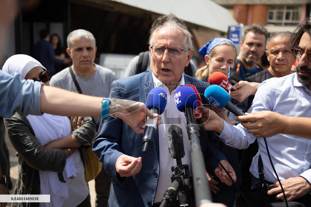 Mayor of Nanterre during a gathering at the City Hall - Nanterre