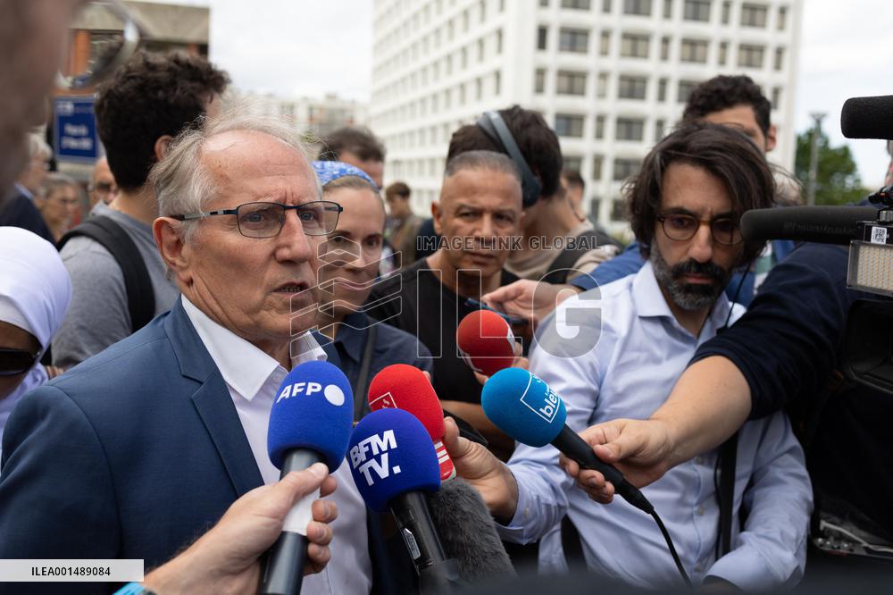 Mayor of Nanterre during a gathering at the City Hall - Nanterre
