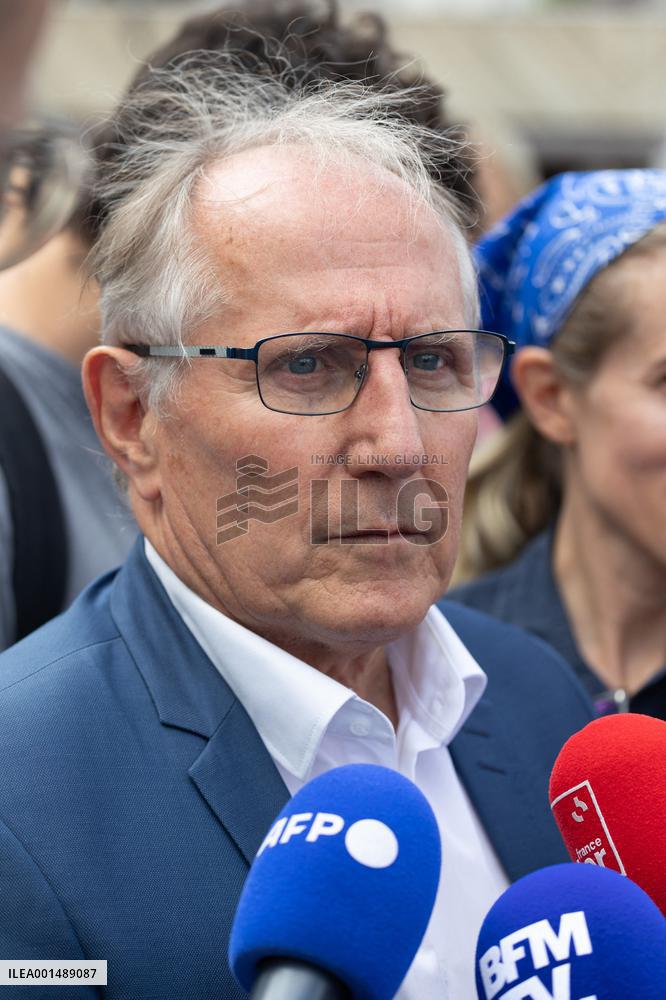 Mayor of Nanterre during a gathering at the City Hall - Nanterre