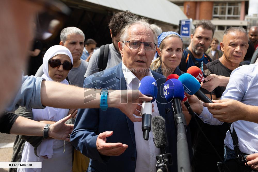 Mayor of Nanterre during a gathering at the City Hall - Nanterre