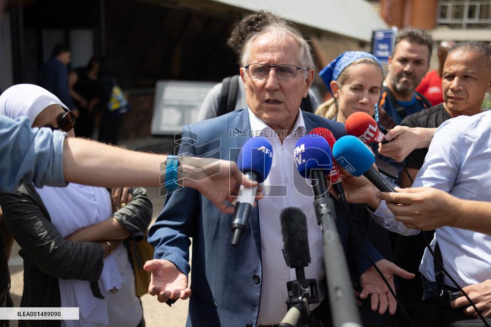 Mayor of Nanterre during a gathering at the City Hall - Nanterre