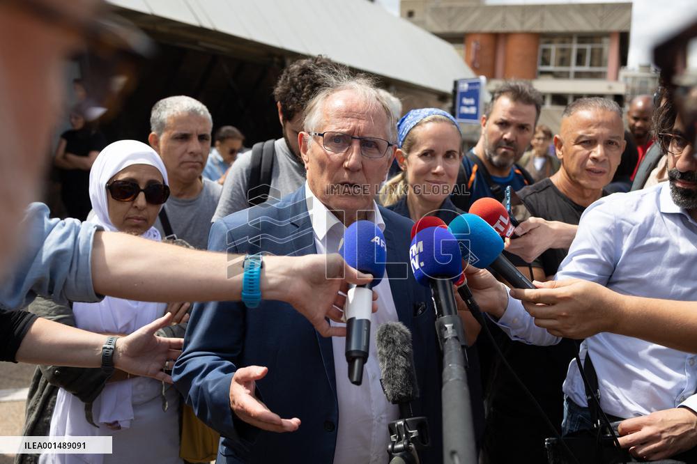 Mayor of Nanterre during a gathering at the City Hall - Nanterre