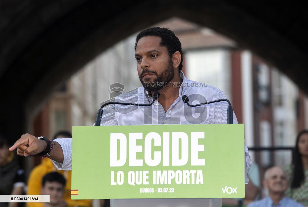 Abascal Holds Pre-Campaign Rally - Burgos
