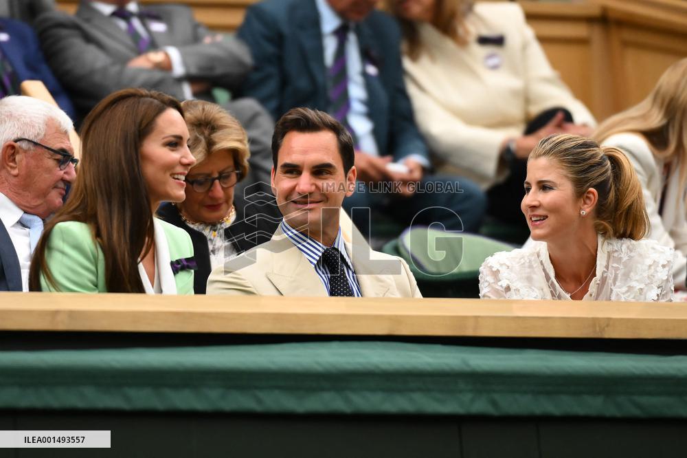 Wimbledon - Princess of Wales And Roger Federer In The Royal Box