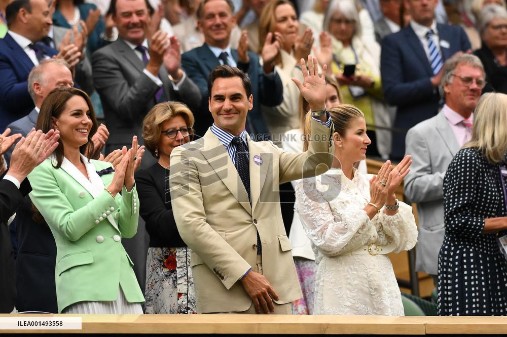 Wimbledon - Princess of Wales And Roger Federer In The Royal Box