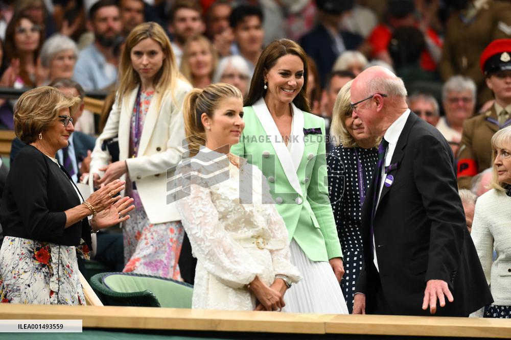 Wimbledon - Princess of Wales And Roger Federer In The Royal Box
