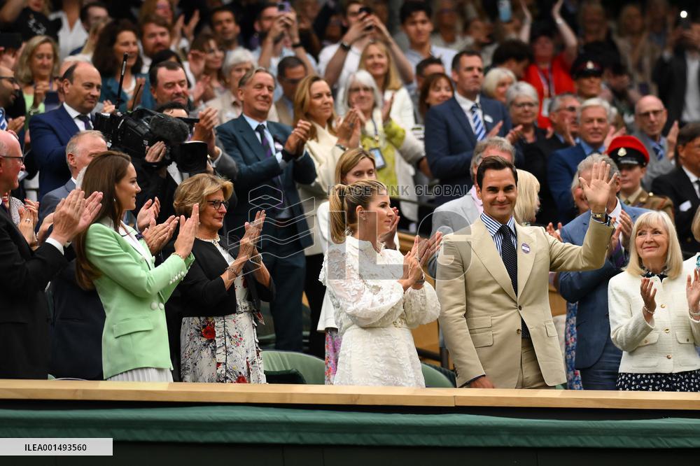 Wimbledon - Princess of Wales And Roger Federer In The Royal Box