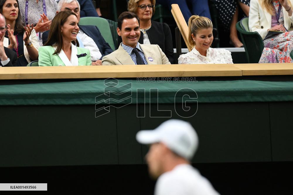 Wimbledon - Princess of Wales And Roger Federer In The Royal Box