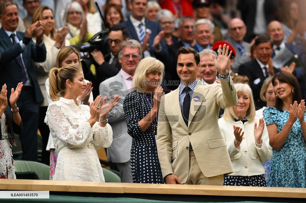 Wimbledon - Princess of Wales And Roger Federer In The Royal Box