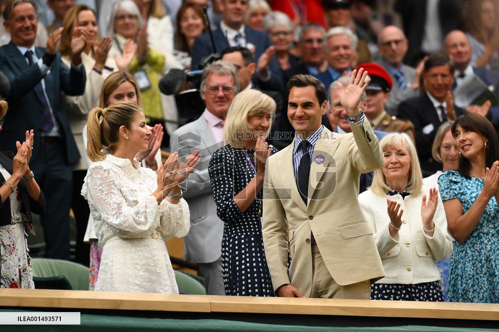 Wimbledon - Princess of Wales And Roger Federer In The Royal Box