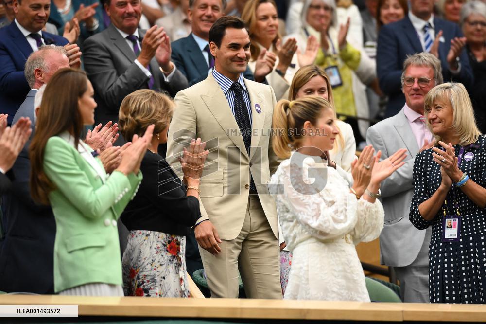 Wimbledon - Princess of Wales And Roger Federer In The Royal Box