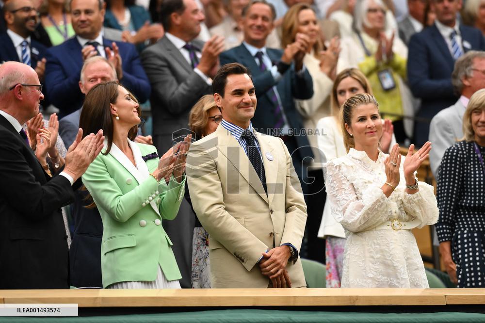 Wimbledon - Princess of Wales And Roger Federer In The Royal Box