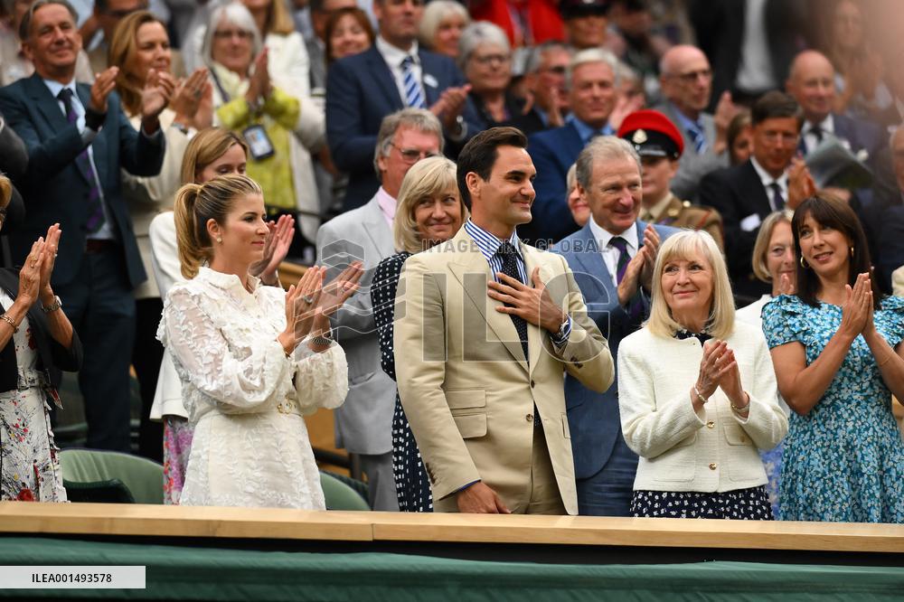 Wimbledon - Princess of Wales And Roger Federer In The Royal Box