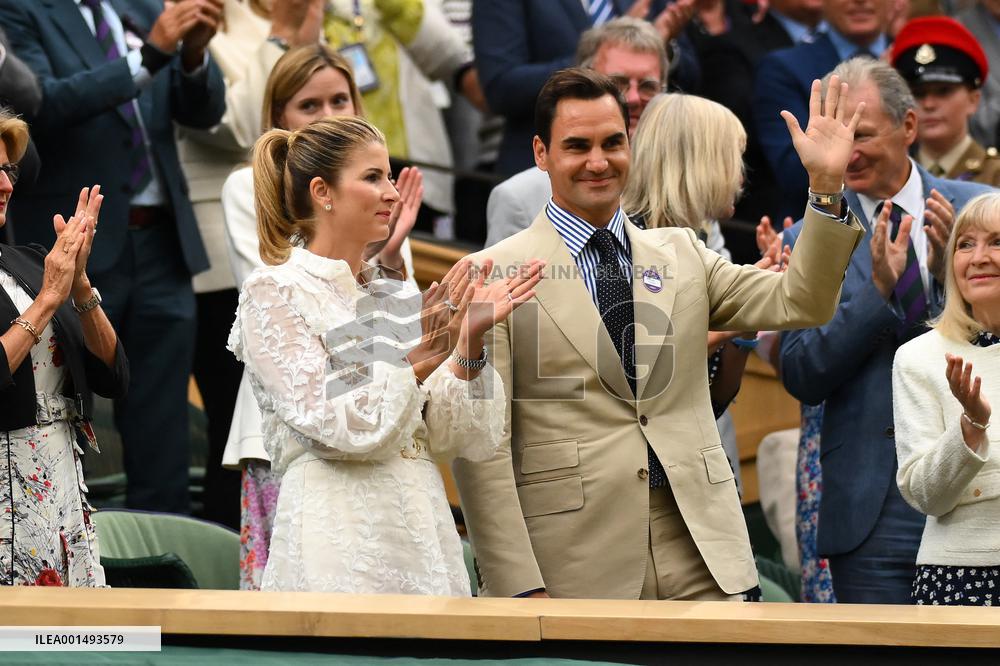 Wimbledon - Princess of Wales And Roger Federer In The Royal Box