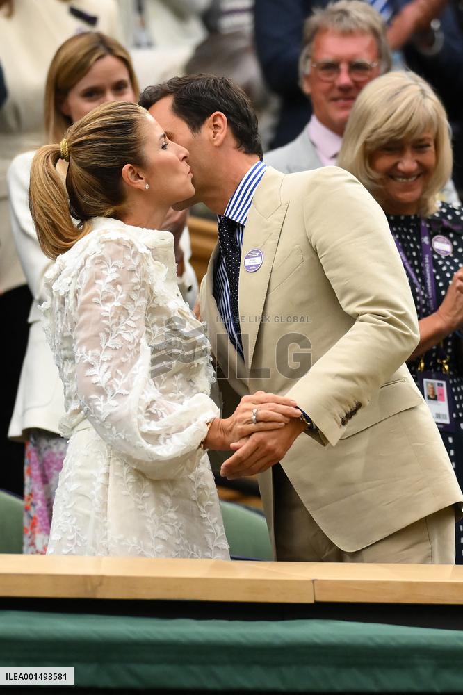 Wimbledon - Princess of Wales And Roger Federer In The Royal Box