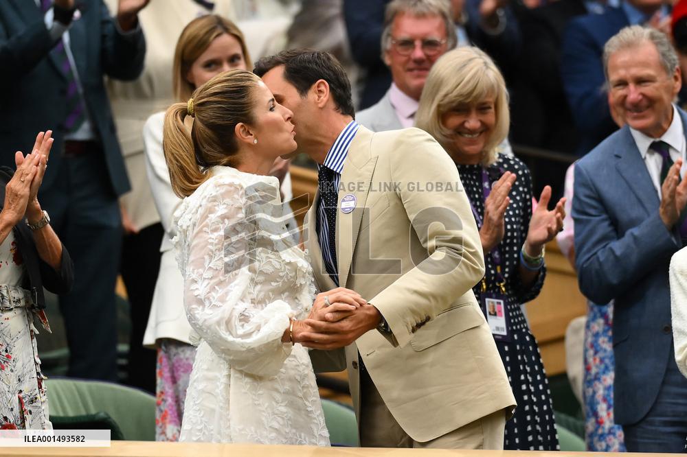 Wimbledon - Princess of Wales And Roger Federer In The Royal Box