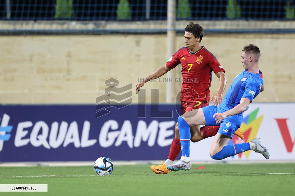 (SP)MALTA-TA'QALI-FOOTBALL-UEFA UNDER-19 EURO FINAL TOURNAMENT-SPAIN VS ICELAND