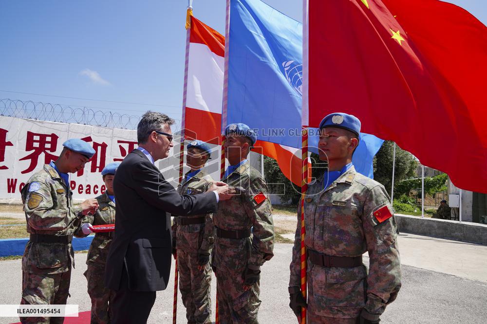LEBANON-UNIFIL-CHINESE PEACEKEEPERS-MEDAL OF PEACE