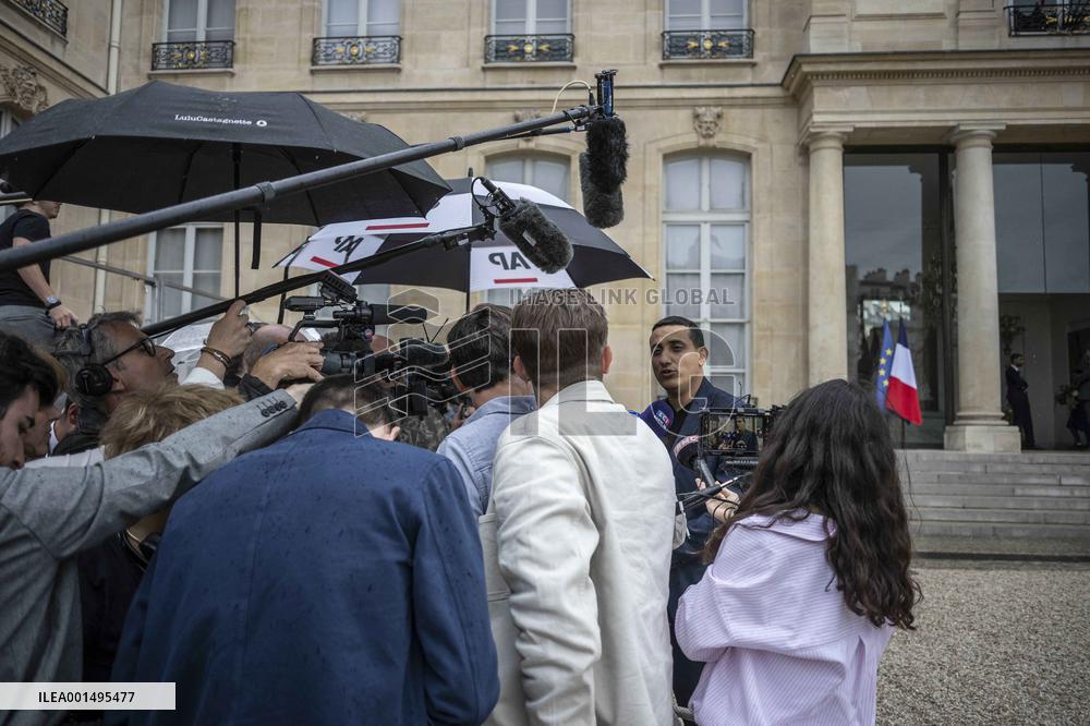 Macron Receives Mayors - Paris