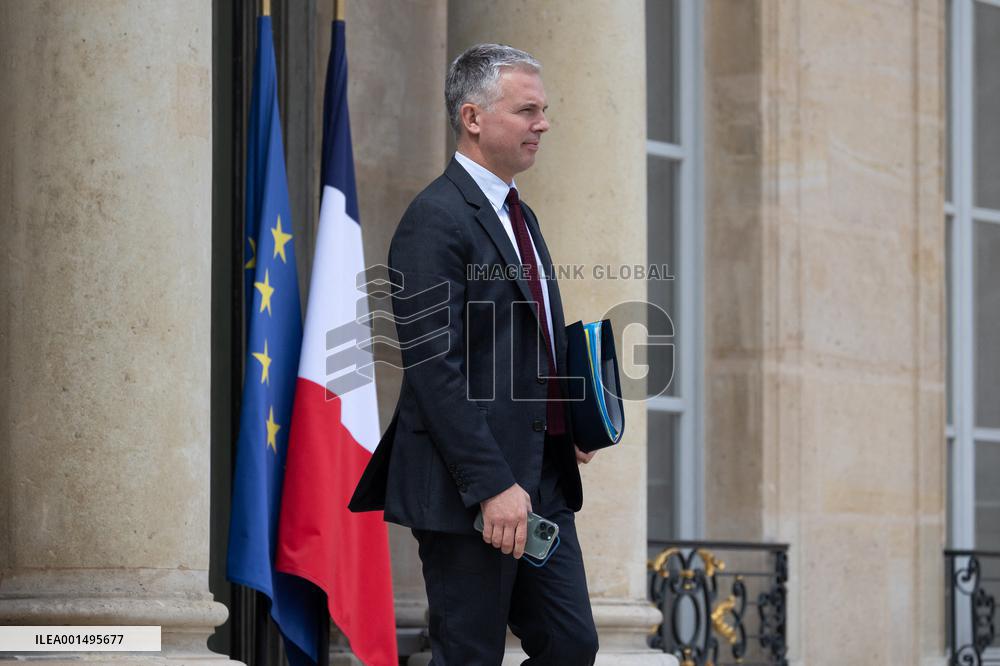 Weekly cabinet meeting - Paris