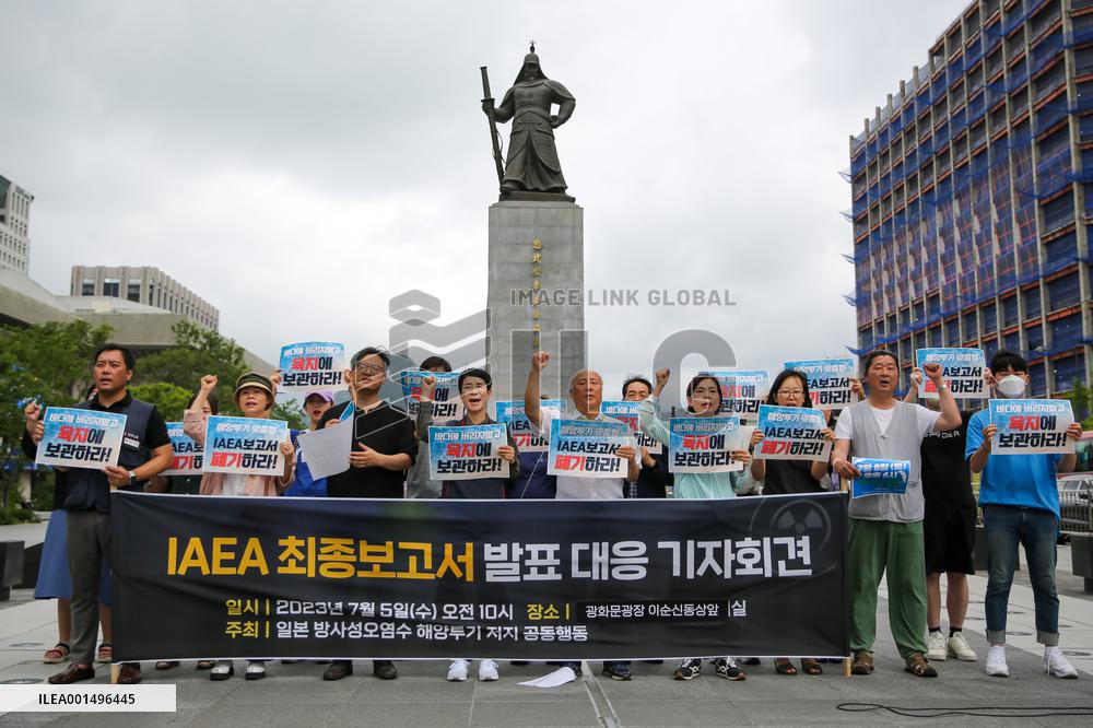 SOUTH KOREA-SEOUL-JAPAN-FUKUSHIMA NUKE WASTEWATER DISCHARGE-IAEA'S REPORT-GATHERING