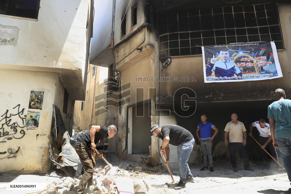 Aftermath of Israeli raid on Jenin