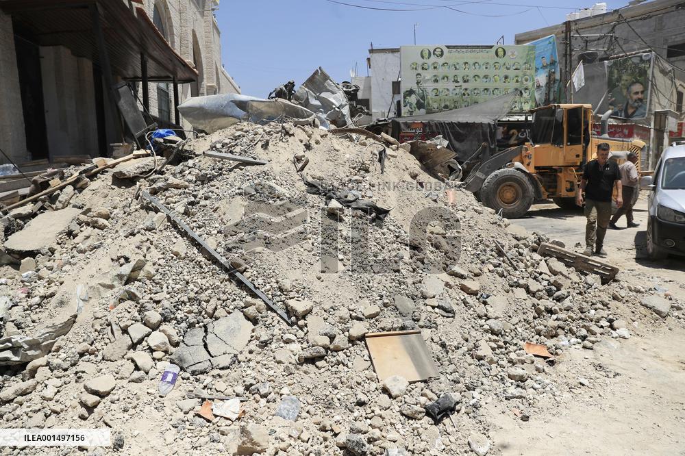 Aftermath of Israeli raid on Jenin