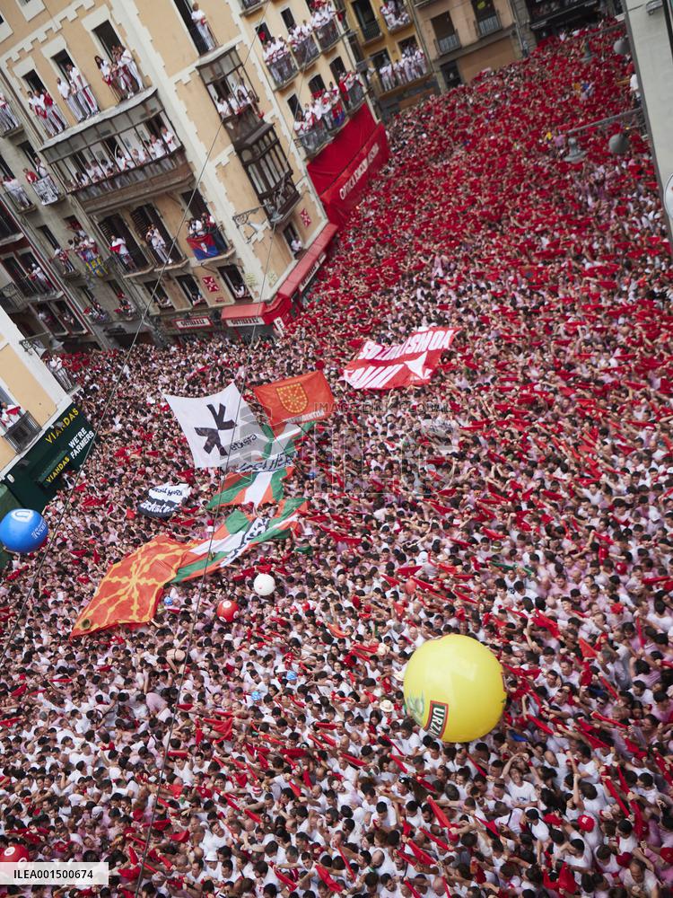 Beginning Of The Sanfermines - Pamplona