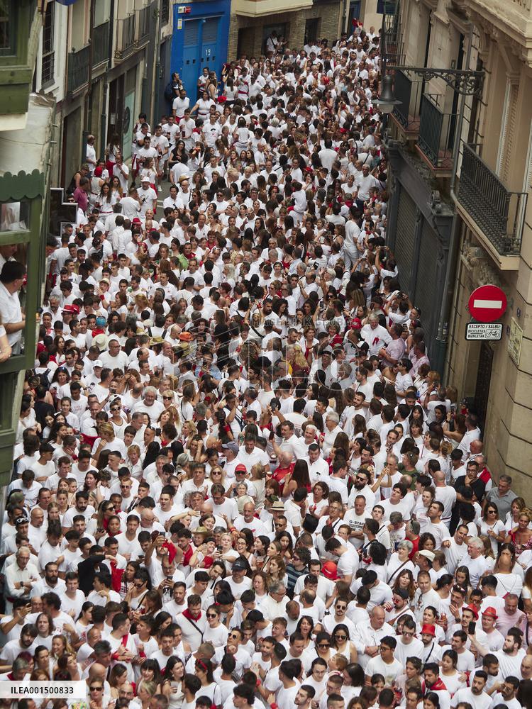 Beginning Of The Sanfermines - Pamplona