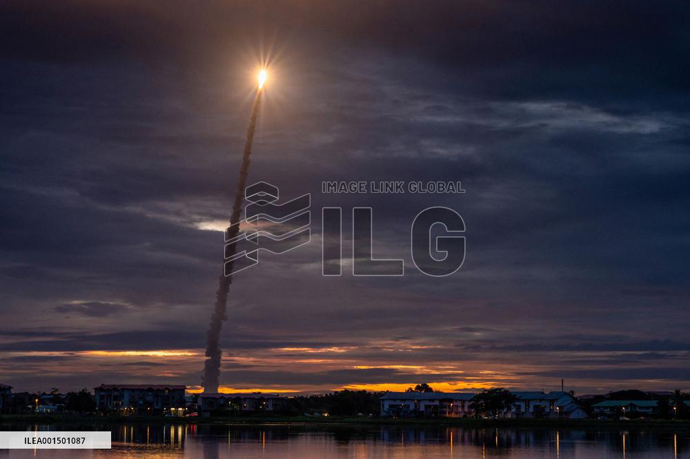 Launch Of The Last Flight Of The Ariane 5 Rocket - Guyana