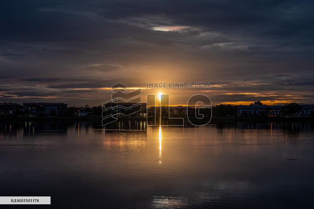 Launch Of The Last Flight Of The Ariane 5 Rocket - Guyana