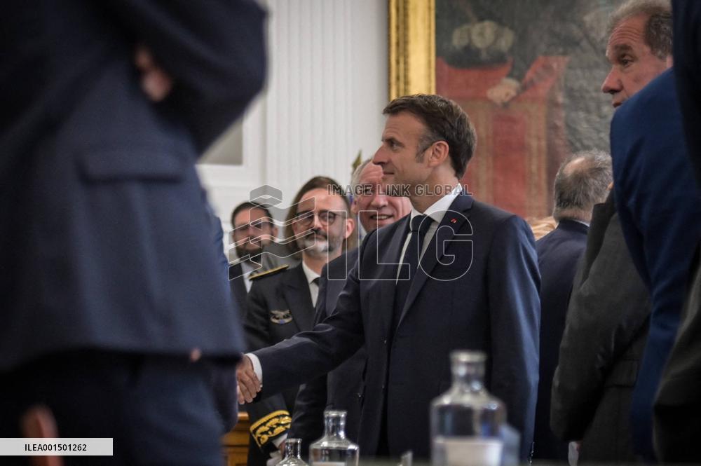 President Macron Visits Pau