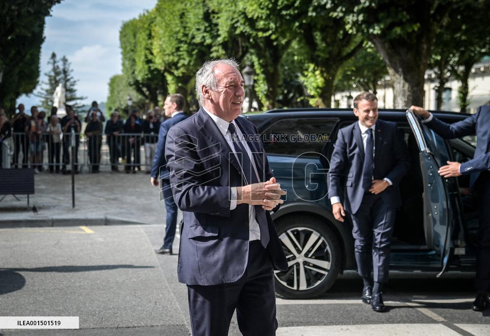 President Macron Visits Pau